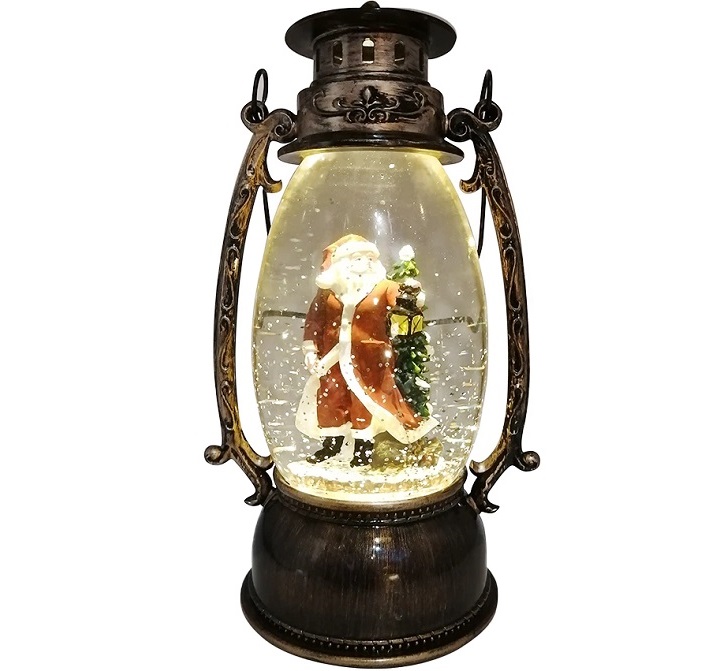 Ёлки искусственные - Рождественская лампа-светильник Новый Год 14х24 см.