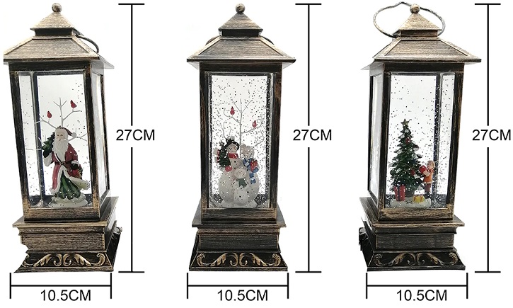 Ёлки искусственные - Рождественская лампа-светильник Новый Год 10х27 см.
