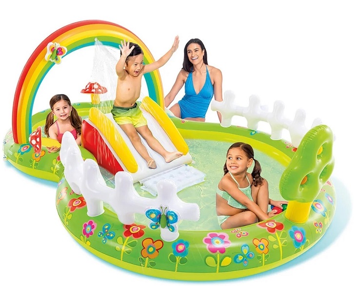 Водные игры - Детский надувной водный игровой центр Intex 290х180х104 см.