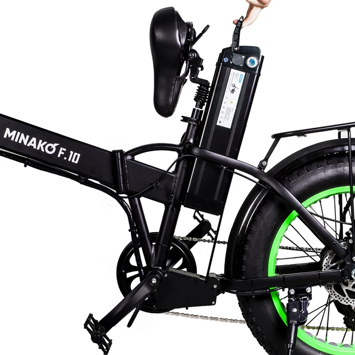 Электровелосипеды - Электровелосипед Minako F10 - Зелёные диски