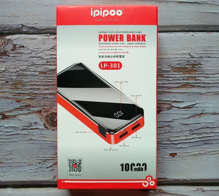 Power Bank аккумуляторы - Аккумулятор Power Bank Ipipoo LP-301 10000 mAh