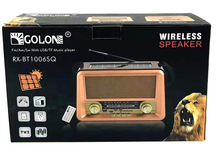 Радиоприёмники - Радиоприемник Golon RX-BT-1006SQ