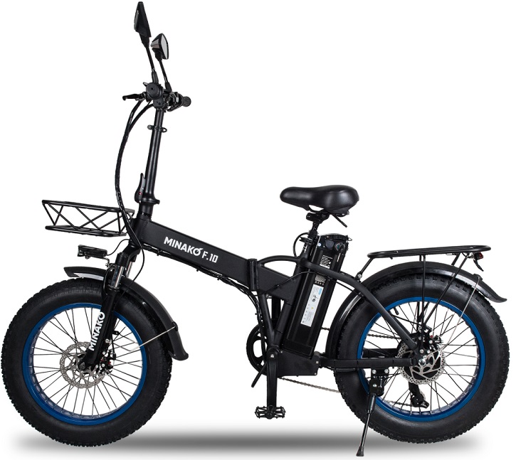 Электровелосипеды - Электровелосипед Minako F10 - Синие диски