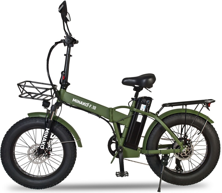 Электровелосипеды - Электровелосипед Minako F10 - Хаки