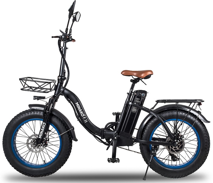 Электровелосипеды - Электровелосипед Minako F11 PRO - Синий