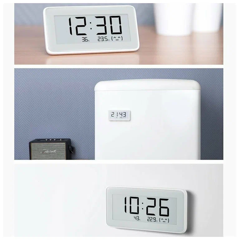 Аксессуары Xiaomi - Часы с датчиком температуры и влажности Xiaomi