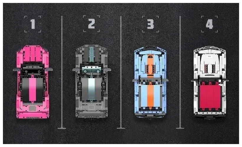 Аксессуары Xiaomi - Конструктор Xiaomi ONEBOT Building Block Supercar Pink