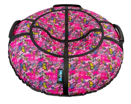 Тюбинги - Тюбинг SnowDream Glamour S Махаон розовый 120 см
