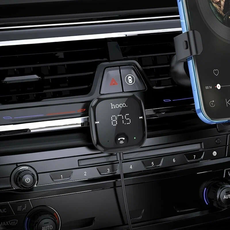 Зарядные устройства и кабели - Автомобильный Bluetooth-приемник HOCO E65 Unity Car