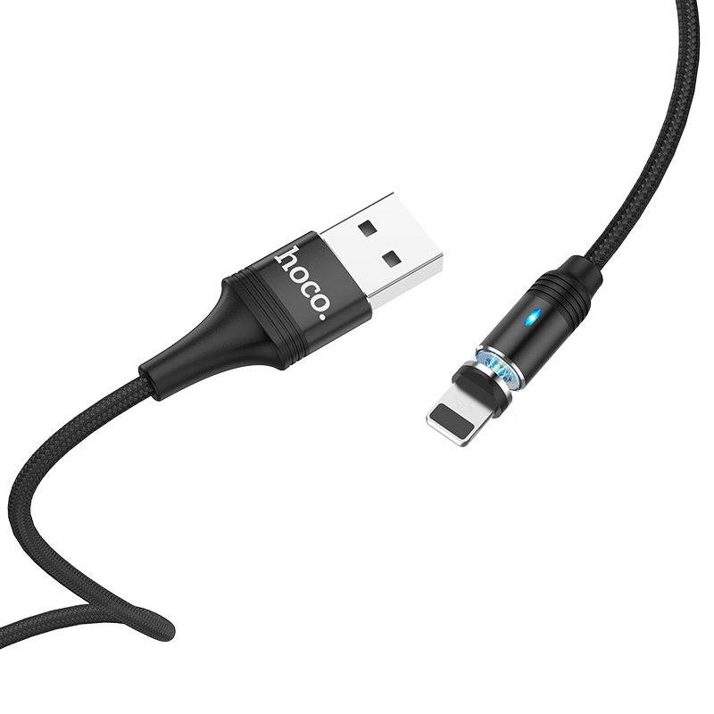 Зарядные устройства и кабели - Кабель USB HOCO U76 Fresh magnetic USB - Lightning магнитный 1.2 м