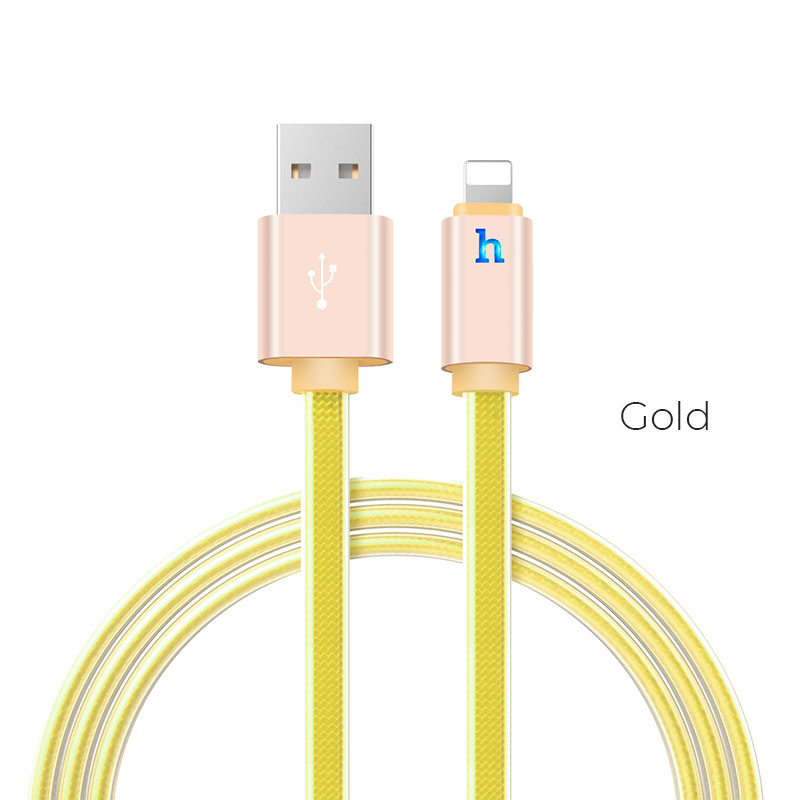 Зарядные устройства и кабели - Кабель USB HOCO UPL12 Metal Jelly USB - Lightning 1.2 м (разные цвета)