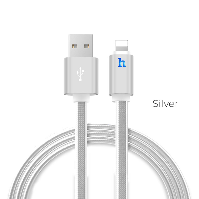 Зарядные устройства и кабели - Кабель USB HOCO UPL12 Metal Jelly USB - Lightning 2 м (разные цвета)