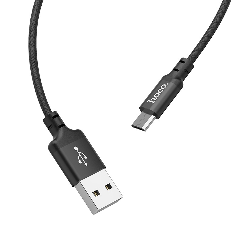 Зарядные устройства и кабели - Кабель USB HOCO X14 Times speed USB - MicroUSB 2 м, черный