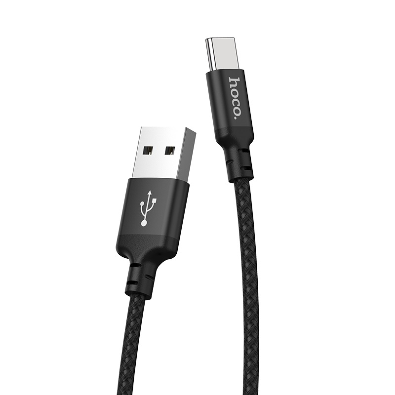 Зарядные устройства и кабели - Кабель USB HOCO X14 Times speed USB - Type-C 2 м, красный/черный