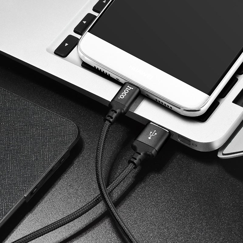 Зарядные устройства и кабели - Кабель USB HOCO X14 Times speed USB - Type-C 2 м, красный/черный