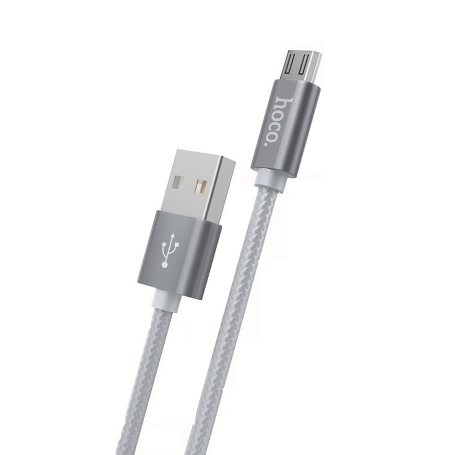 Зарядные устройства и кабели - Кабель USB HOCO X2 knitted USB - MicroUSB 1 м, тусклый