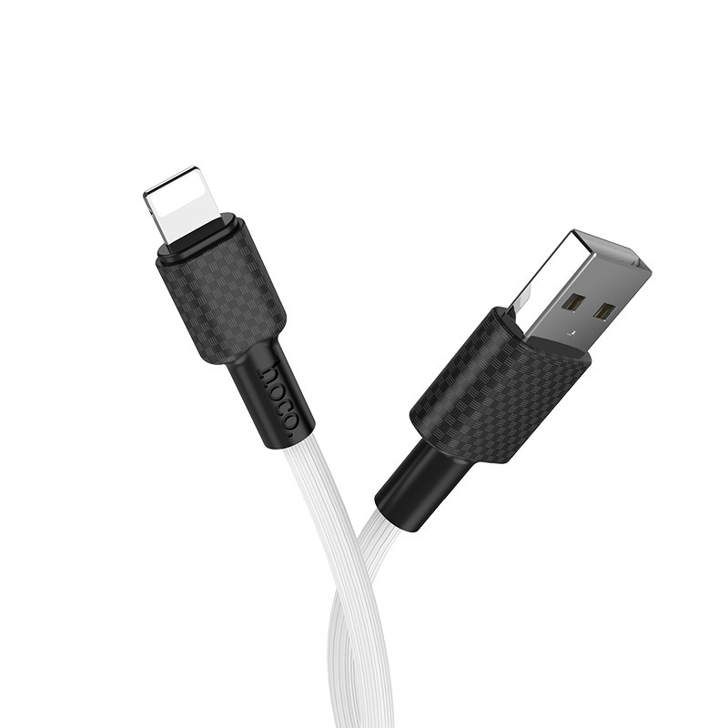 Зарядные устройства и кабели - Кабель HOCO X29 Superior style USB - Lightning, 2А, 1 м, белый/черный