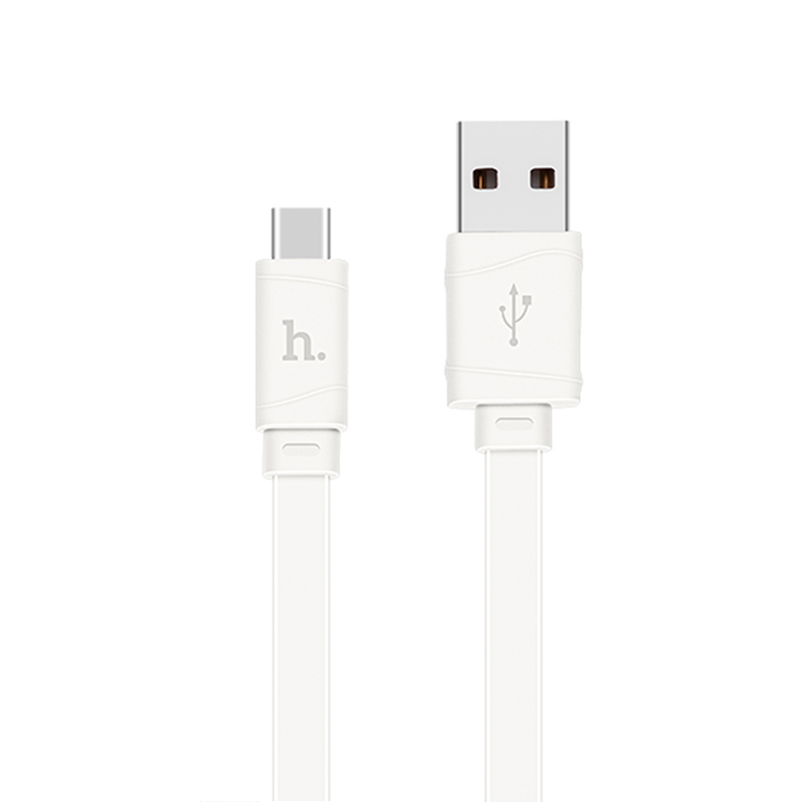 Зарядные устройства и кабели - Кабель USB HOCO X5 Bambo Type-C, 2.4А, 1 м, белый/черный