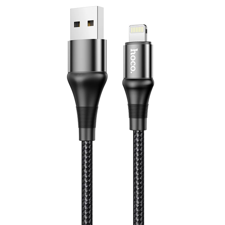 Зарядные устройства и кабели - Кабель HOCO X50 Excellent USB - Lightning, 2.4А, 1 м, черный