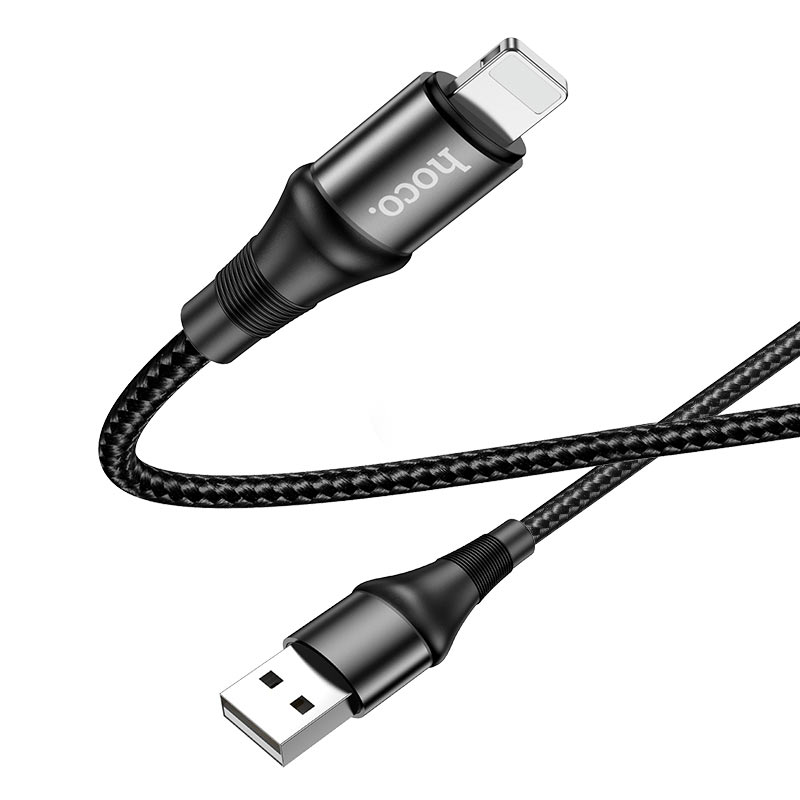 Зарядные устройства и кабели - Кабель HOCO X50 Excellent USB - Lightning, 2.4А, 1 м, черный