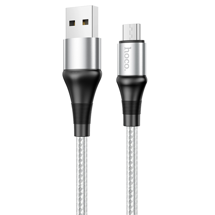 Зарядные устройства и кабели - Кабель HOCO X50 Excellent USB - MicroUSB, 2.4А, 1 м, серый