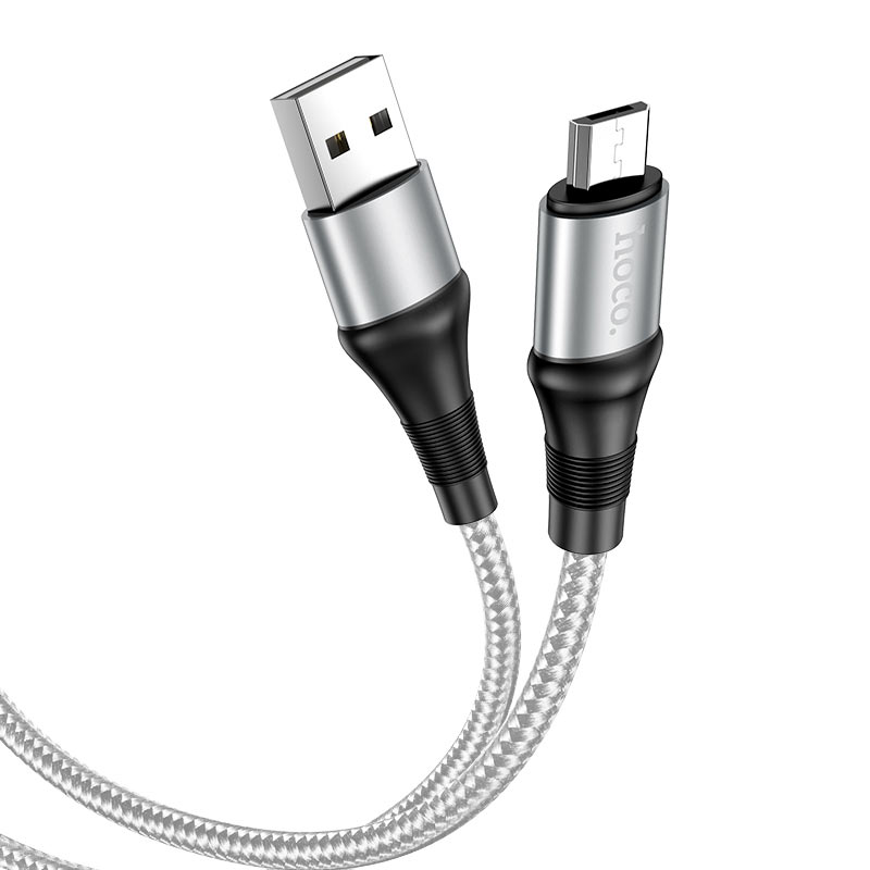 Зарядные устройства и кабели - Кабель HOCO X50 Excellent USB - MicroUSB, 2.4А, 1 м, серый