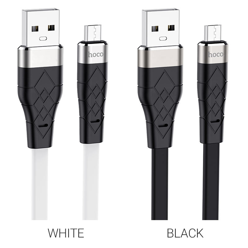 Зарядные устройства и кабели - Кабель HOCO X53 Angel USB - MicroUSB, 2.4А, 1 м, белый