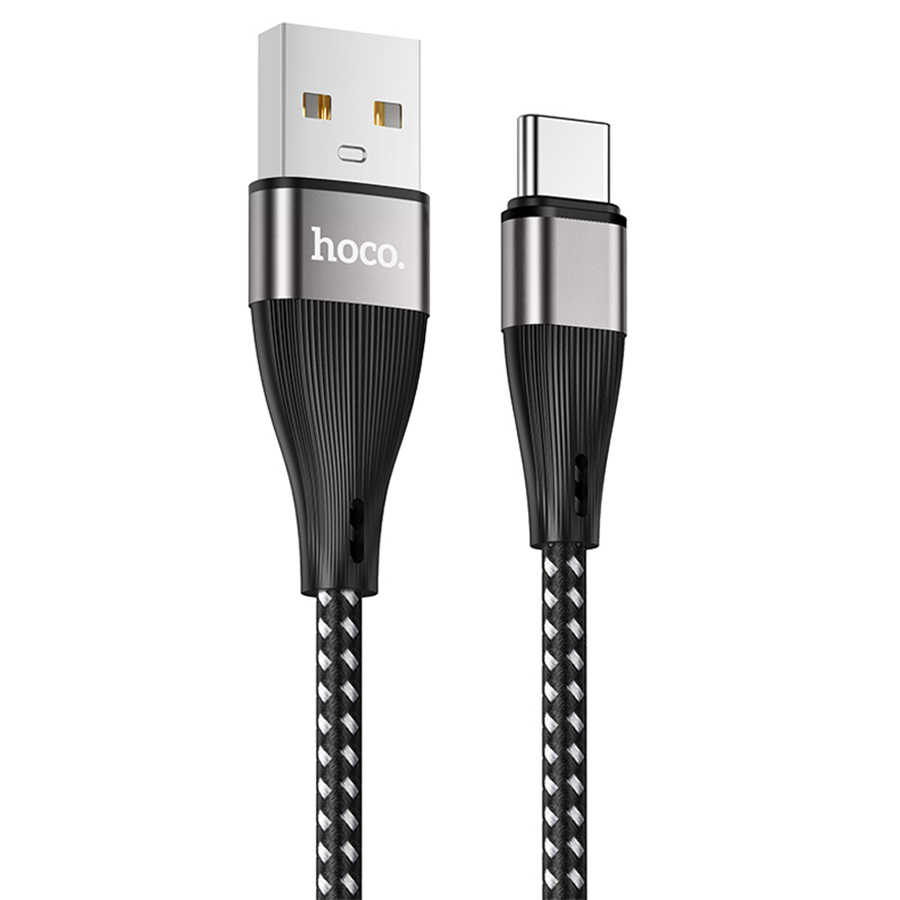 Зарядные устройства и кабели - Кабель HOCO X57 Blessing USB - Type-C, 2.4А, 1 м, черный