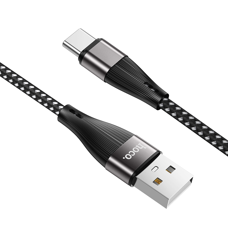 Зарядные устройства и кабели - Кабель HOCO X57 Blessing USB - Type-C, 2.4А, 1 м, черный