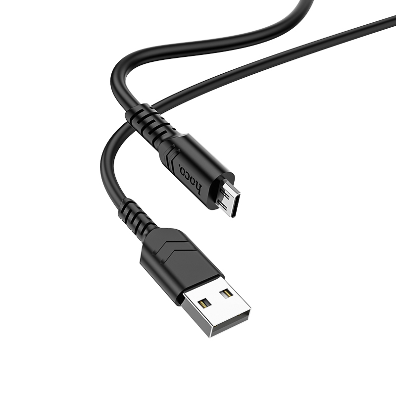 Зарядные устройства и кабели - Кабель HOCO X62 Fortune USB - MicroUSB, 2.4А, 1 м, черный