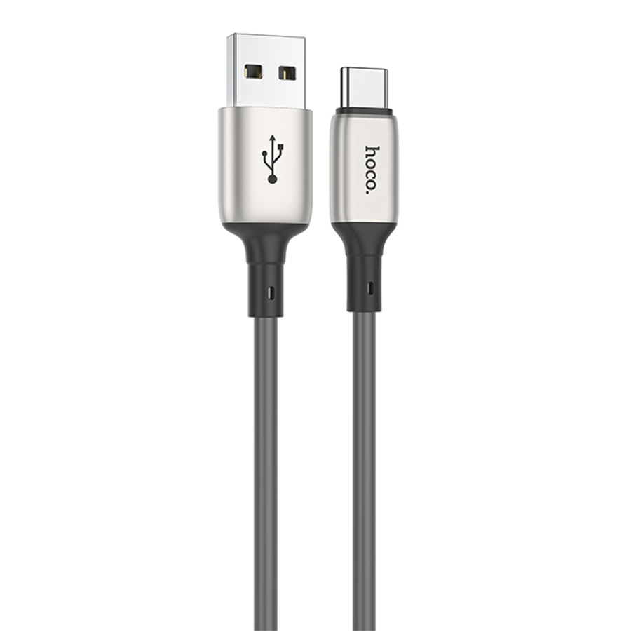 Зарядные устройства и кабели - Кабель HOCO X66 Howdy USB - Type-C, 3A, 1 м, серый