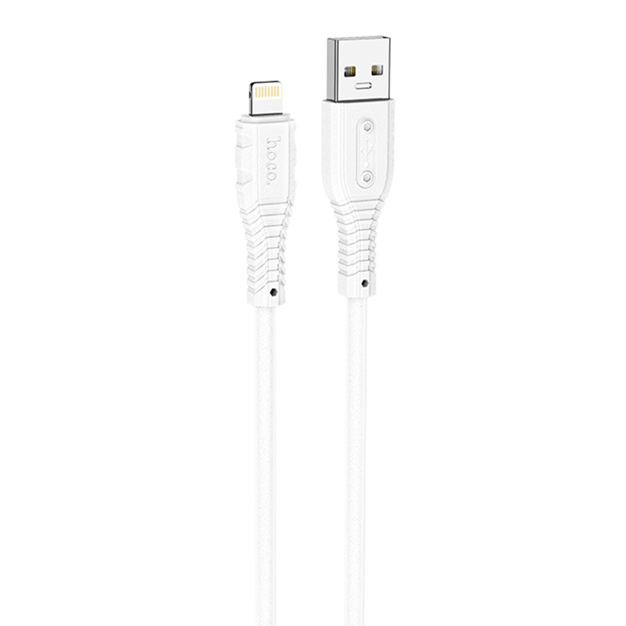 Зарядные устройства и кабели - Кабель HOCO X67 Nano USB - Lightning, 2.4А, 1 м, белый