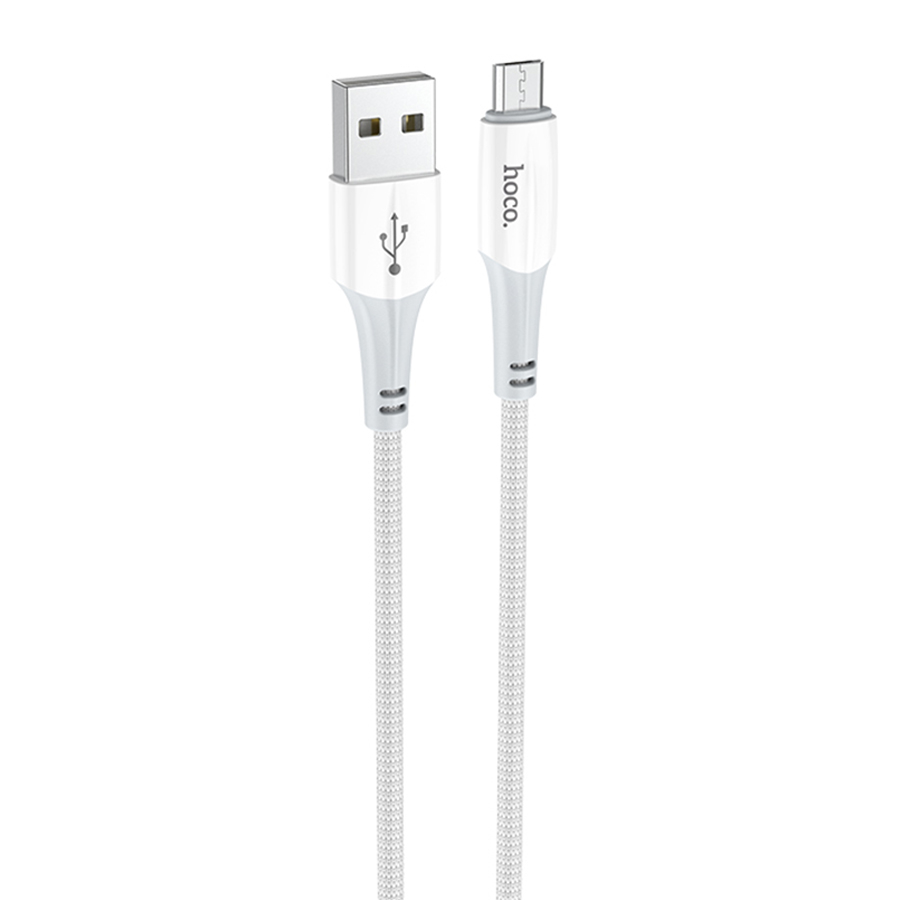 Зарядные устройства и кабели - Кабель HOCO X70 Ferry USB - MicroUSB, 2.4А, 1 м, белый