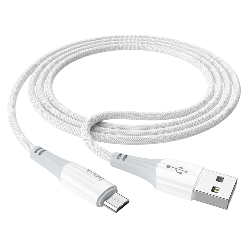 Зарядные устройства и кабели - Кабель HOCO X70 Ferry USB - MicroUSB, 2.4А, 1 м, белый