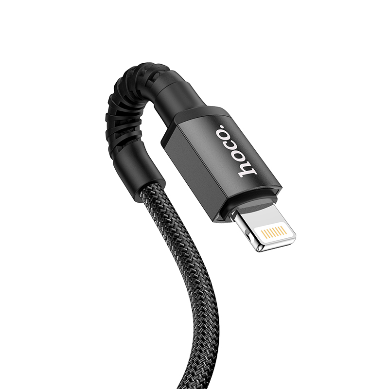 Зарядные устройства и кабели - Кабель HOCO X71 Especial USB - Lightning, 2.4А, 1 м, черный