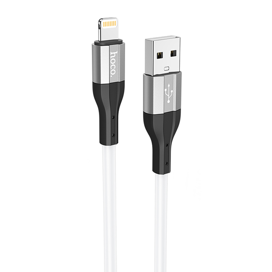 Зарядные устройства и кабели - Кабель HOCO X72 Creator USB - Lightning, 2.4А, 1 м, белый