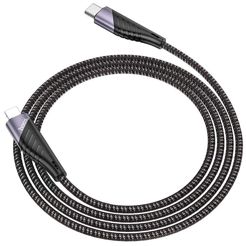 Зарядные устройства и кабели - Кабель USB-C HOCO U95 Freeway Type-C - Lightning, 20W, 1.2 м