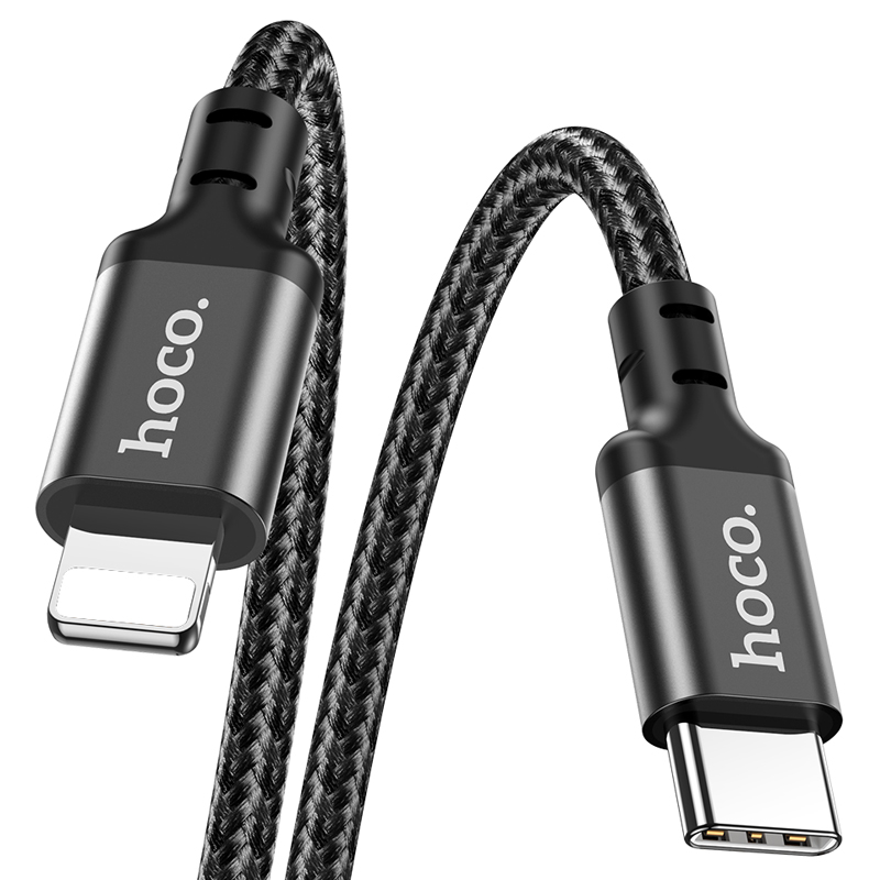 Зарядные устройства и кабели - Кабель USB-C HOCO X14 Double speed Type-C - Lightning, 20W, 3 м