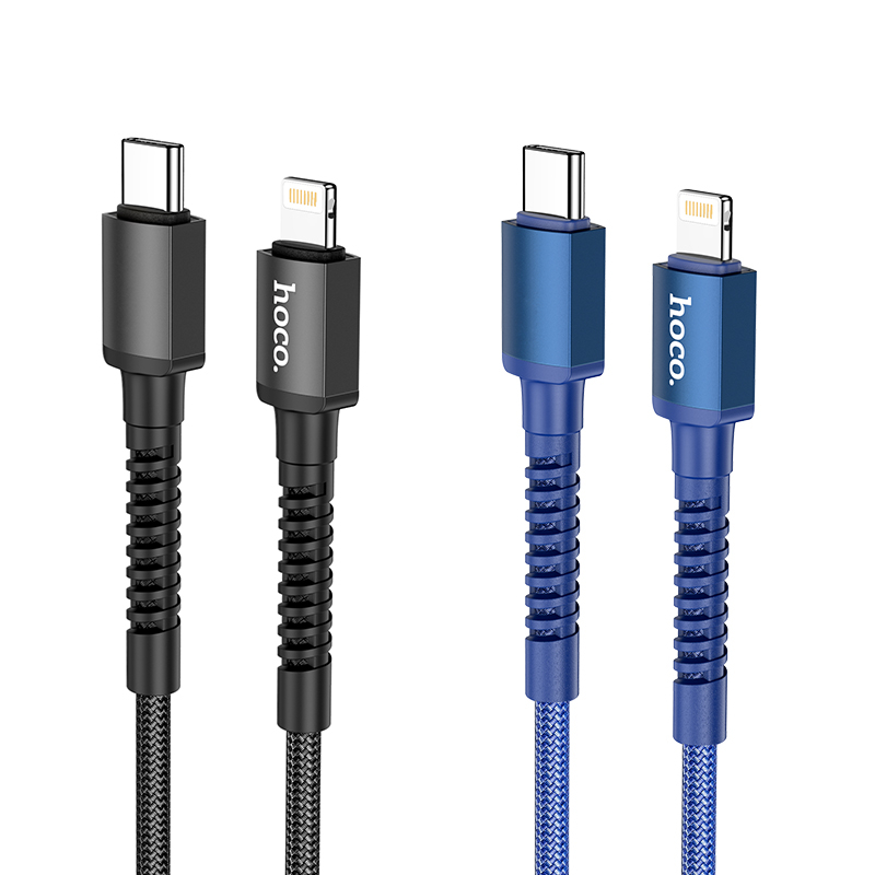 Зарядные устройства и кабели - Кабель USB-C HOCO X71 Especial Type-C - Lightning, 20W, 1 м, черный