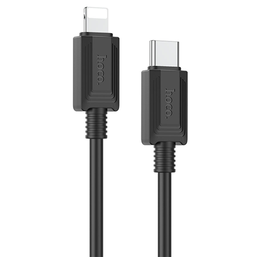 Зарядные устройства и кабели - Кабель USB-C HOCO X73 Type-C - Lightning, 20W, 1 м, белый/черный