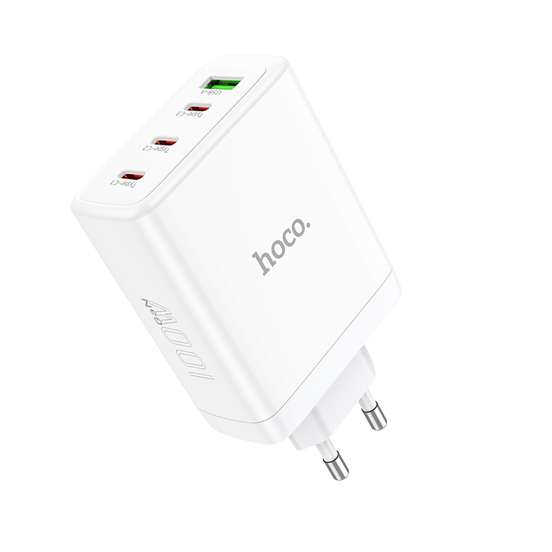 Зарядные устройства и кабели - Зарядное устройство HOCO N31 Leader 1xUSB + 3xUSB-C, 5A, 100W