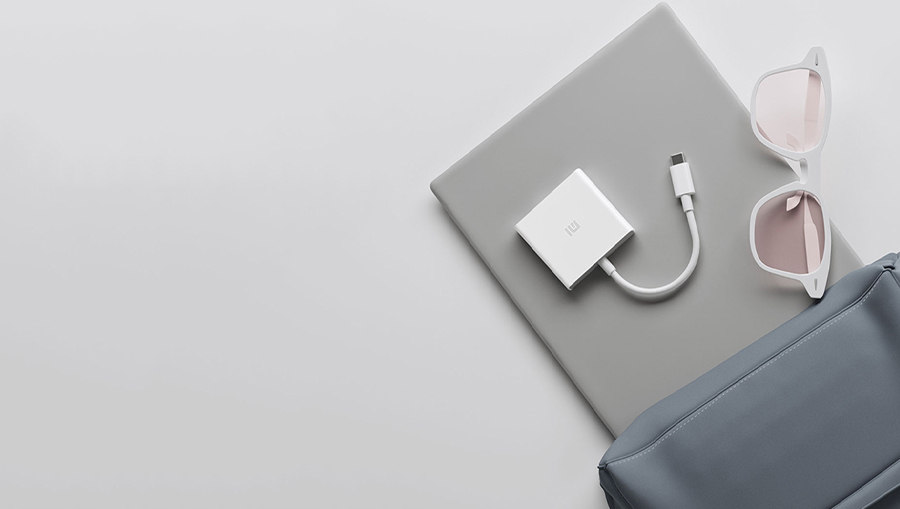 Зарядные устройства Xiaomi - Многофункциональный адаптер Xiaomi USB-C-HDMI