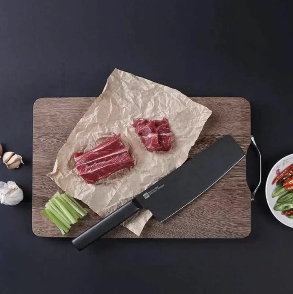 Аксессуары Xiaomi - Набор кухонных ножей Xiaomi Huo Hou Black Heat Knife Set 2 шт