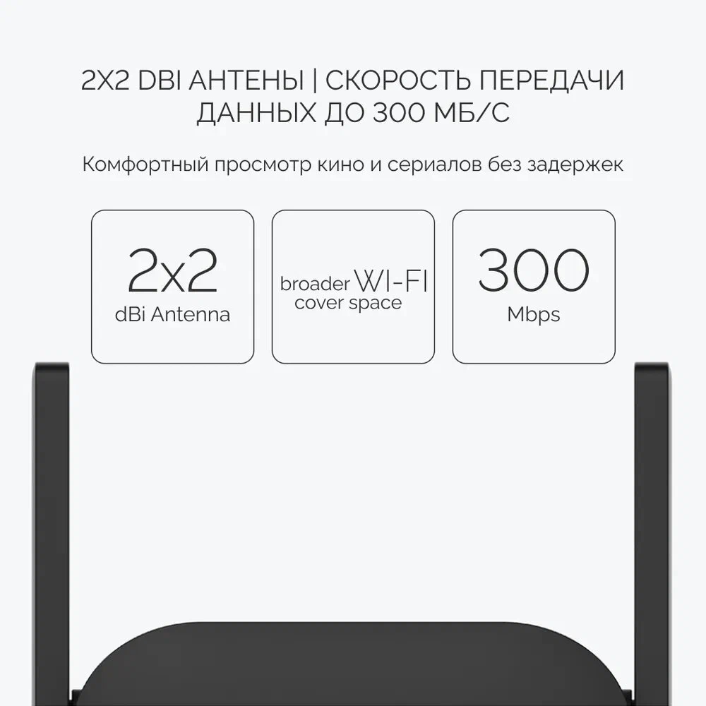 Wi-Fi роутеры Xiaomi - Xiaomi Wi-Fi усилитель Mi Wi-Fi Amplifier PRO R03