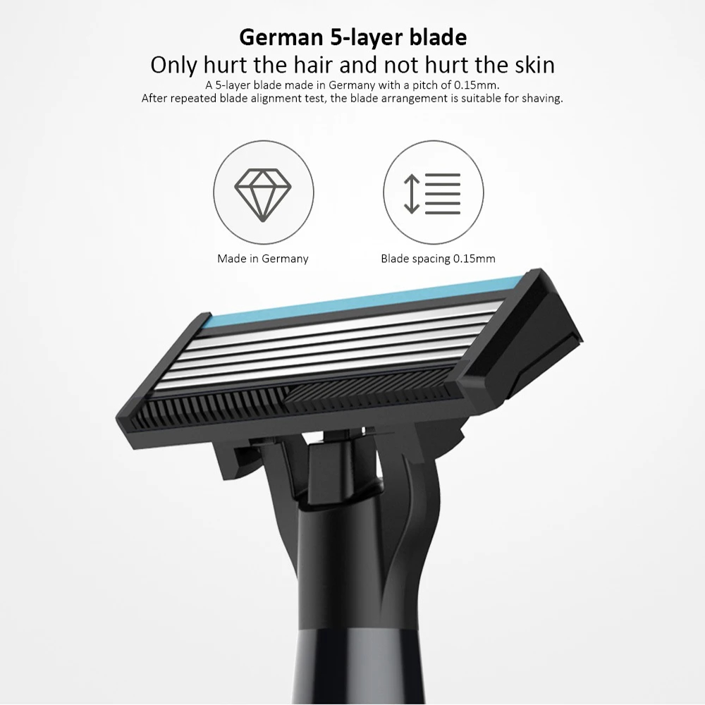 Аксессуары Xiaomi - Сменные кассеты лезвия для бритвы Xiaomi Mijia Lemon Razor 4 шт