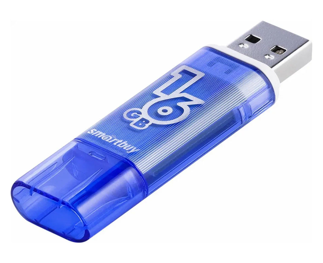 Флешки - Флешка USB 2.0 SmartBuy Glossy 16GB