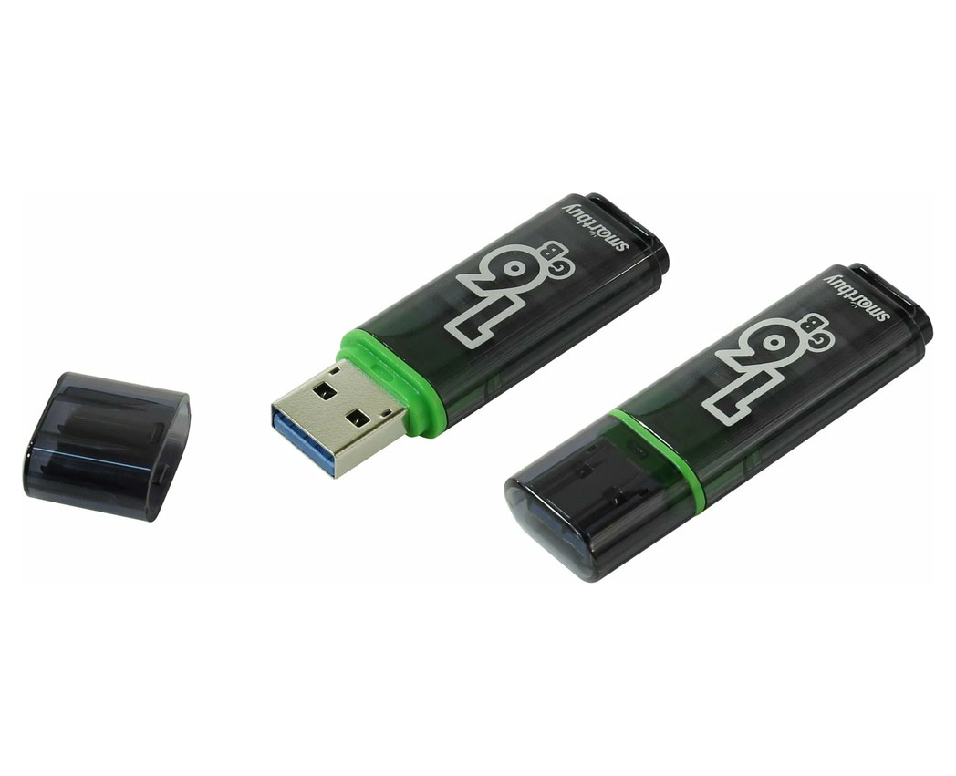 Флешки - Флешка USB 3.0/3.1 SmartBuy Glossy 16GB