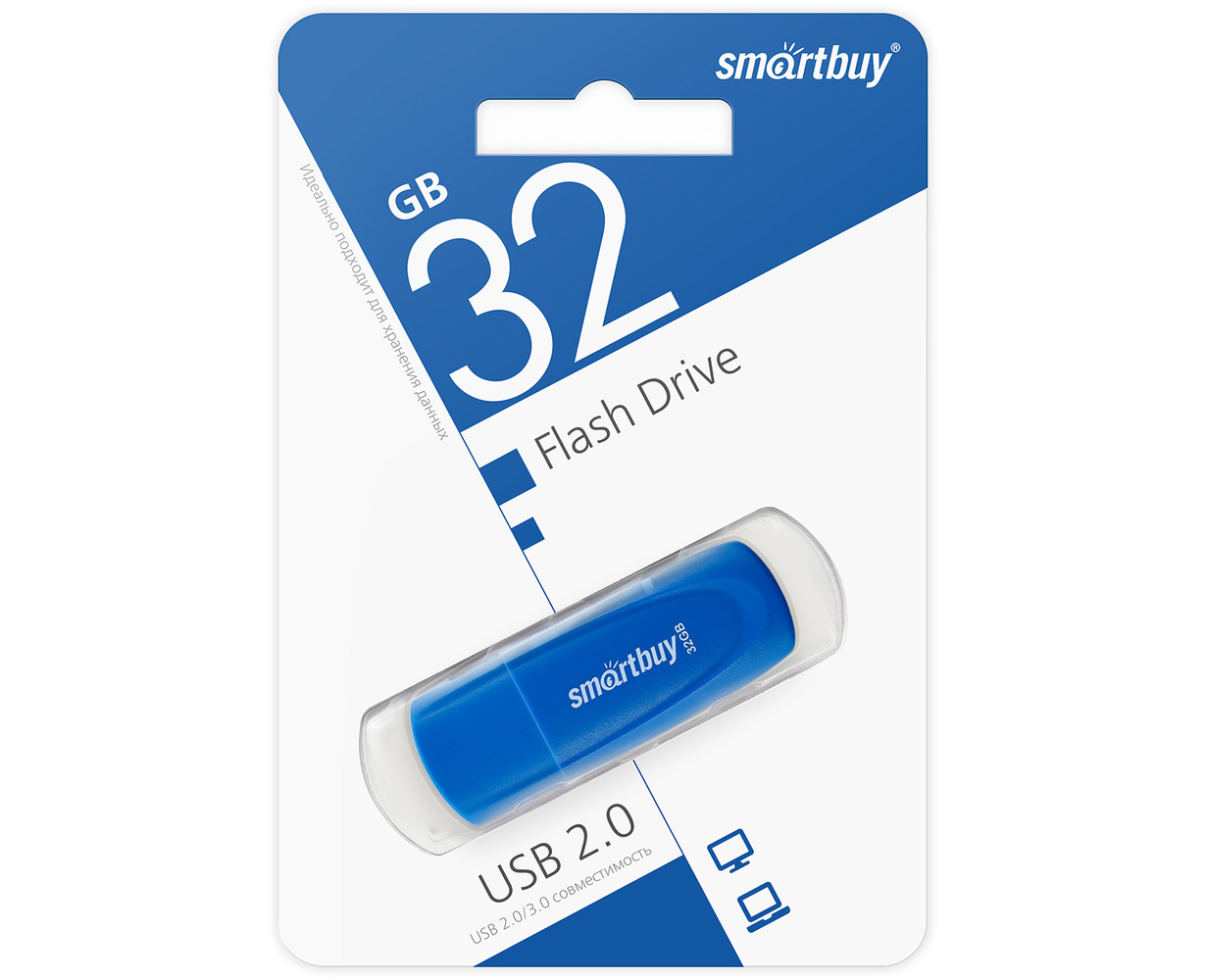 Флешки - Флешка USB 2.0 SmartBuy Scout 32GB
