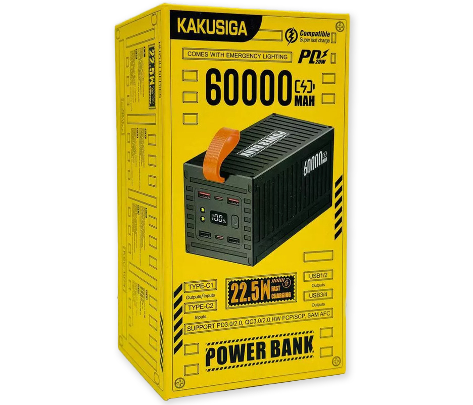 Power Bank аккумуляторы - Аккумулятор Power Bank Kakusiga KSC-1074 60000 mAh