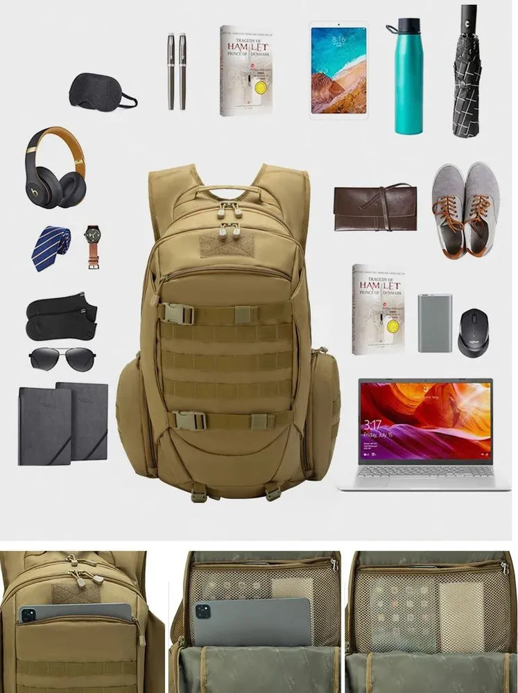 Рюкзаки Xiaomi - Рюкзак Xiaomi Tanjiezhe Large Capacity Outdoor Tactical Backpack